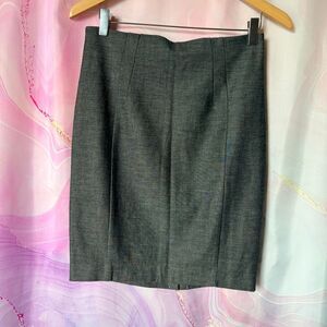 Express 6 Gray Fitted Pencil Skirt Business Professional Classy Preppy Retro